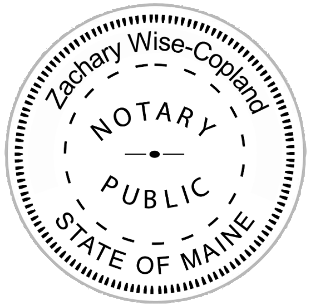 Maine Notary Seal